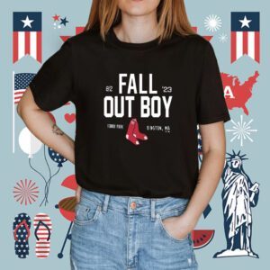 Fall Out Boy Boston Red Sox Fenway Park Tour T-Shirt