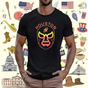 Houston Baseball Lucha Mask T-Shirt