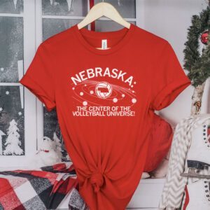 Nebraska The Center Of The Volleyball Universe Tee Shirt