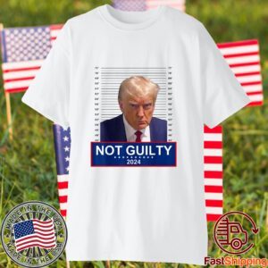 President Donald Trump Mugshot 2024 Not Guilty Supporter Classic Shirt