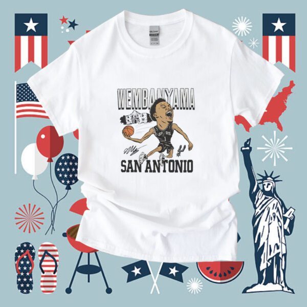 San Antonio Spurs Victor Wembanyama Signature Shirt