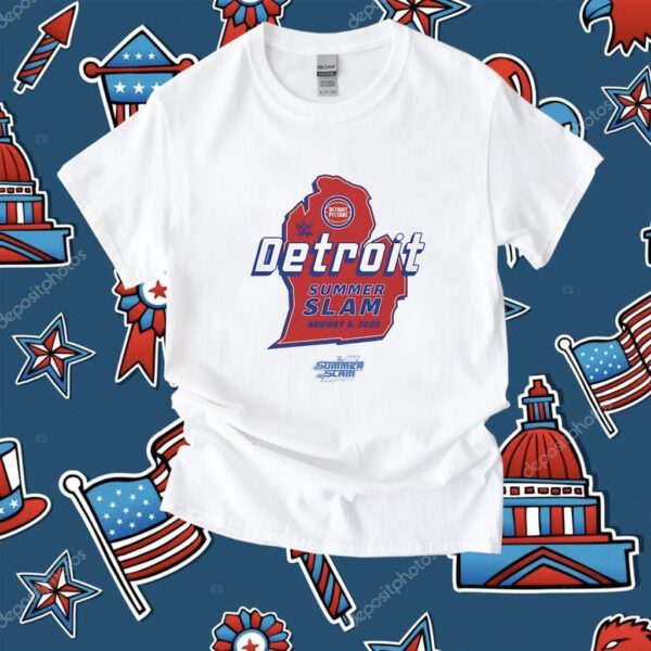 Sportiqe Summerslam 2023 X Detroit Pistons Shirt