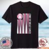 Strike Out Breast Cancer Baseball Pink American Flag 2023 Shirt