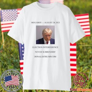 Trump Mug Shot White 2023 Shirt