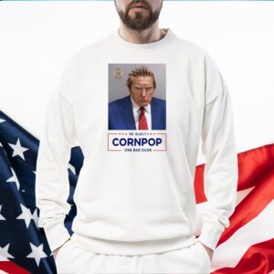 Donald Trump 2024 Mugshot Re-Elect Cornpop One Bad Dude Hat Cap