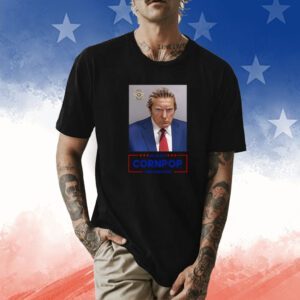 Donald Trump 2024 Mugshot Re-Elect Cornpop One Bad Dude Long Sleeve Shirt