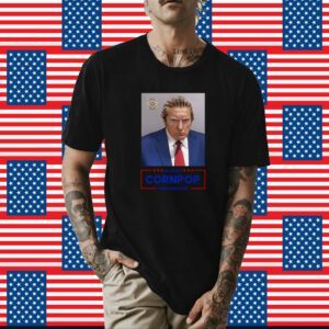 Donald Trump 2024 Mugshot Re-Elect Cornpop One Bad Dude Poster