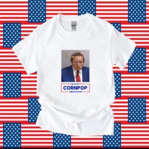 Donald Trump 2024 Mugshot Re-Elect Cornpop One Bad Dude Poster