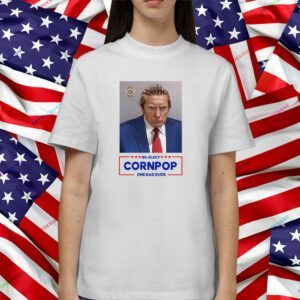 Donald Trump Mugshot Re-Elect Cornpop One Bad Dude Sticker