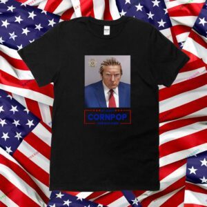 Donald Trump Mugshot Re-Elect Cornpop One Bad Dude Sticker