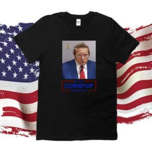 Donald Trump 2024 Mugshot Re-Elect Cornpop One Bad Dude Tankaneo Women Half Sleeve Cropped T Shirt