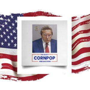 Donald Trump 2024 Mugshot Re-Elect Cornpop One Bad Dude Tankaneo Women Half Sleeve Cropped T Shirt