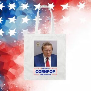 Donald Trump 2024 Mugshot Re-Elect Cornpop One Bad Dude V-neck T-Shirt