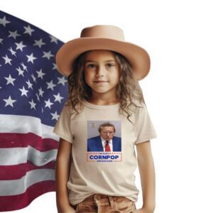 Donald Trump 2024 Mugshot Re-Elect Cornpop One Bad Dude Youth TShirt