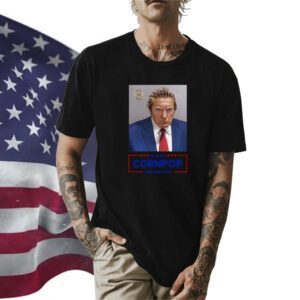 Donald Trump 2024 Mugshot Re-Elect Cornpop One Bad Dude Youth TShirt
