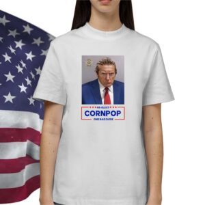 Donald Trump 2024 Mugshot Re-Elect Cornpop One Bad Dude Youth TShirt
