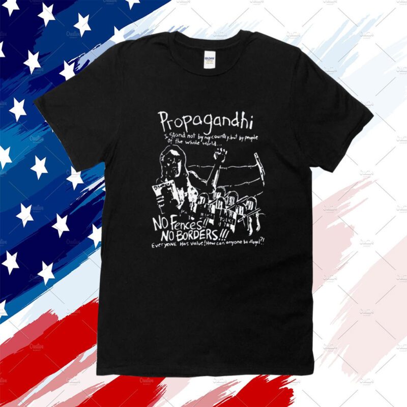 Propagandhi No Borders No Fences Tee Shirt