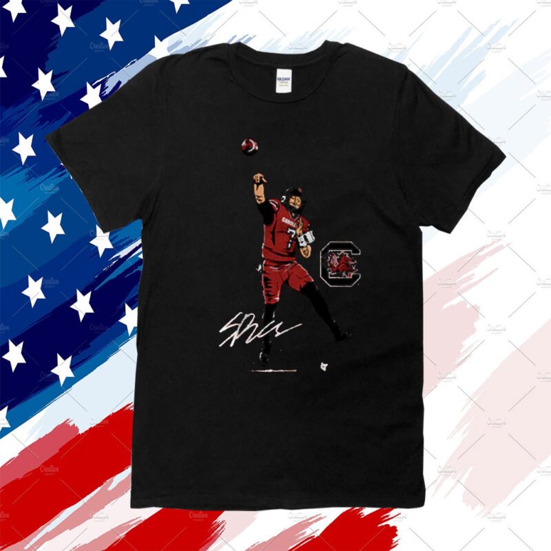 South Carolina Football Spencer Rattler Superstar Pose Tee Shirt