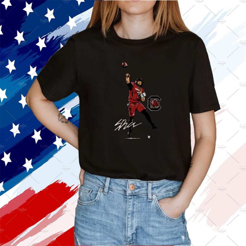 South Carolina Football Spencer Rattler Superstar Pose Tee Shirt