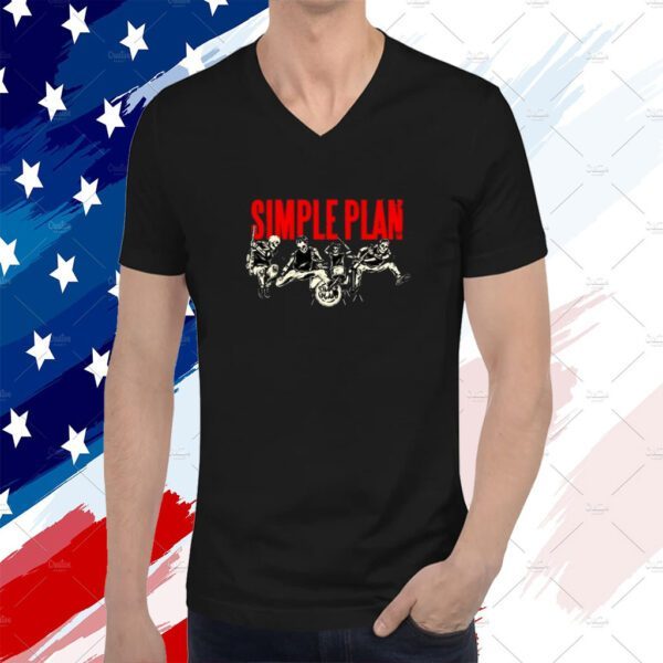 Simpleplan Live Skeleton Shirts