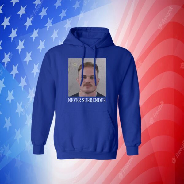 Zach Bryan Never Surrender Mugshot Hoodie