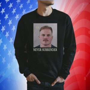 Zach Bryan Never Surrender Mugshot Hoodie