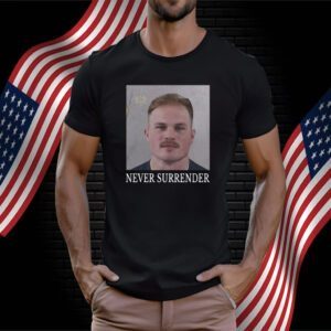 Never Surrender Zach Bryan Mugshot T-Shirt