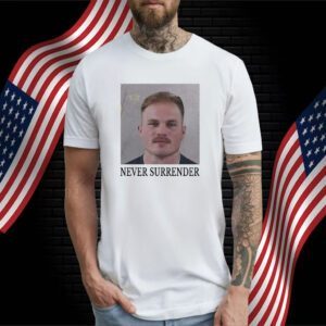 Never Surrender Zach Bryan Mugshot T-Shirt