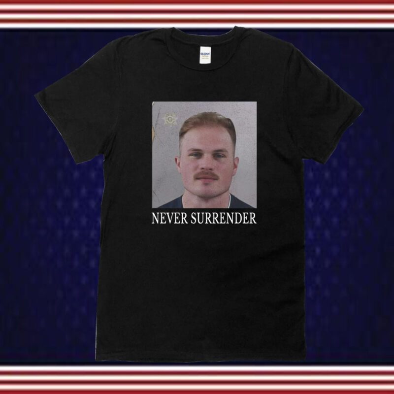 Zach Bryan Never Surrender Tee Shirt