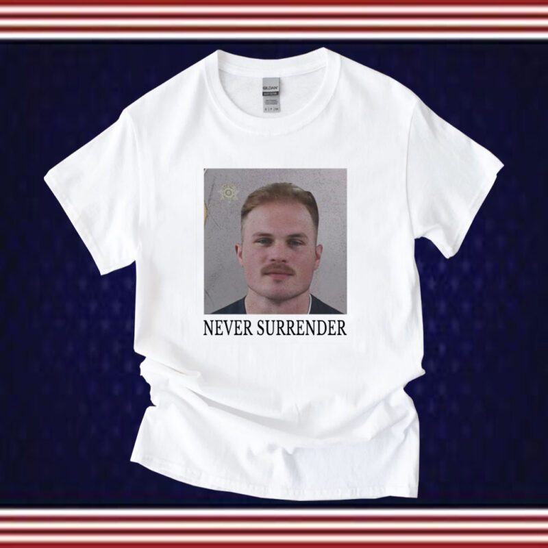 Zach Bryan Never Surrender Tee Shirt