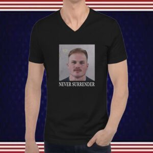 Zach Bryan Never Surrender Tee Shirt