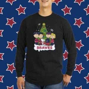 Atlanta Braves Snoopy Peanuts Christmas Shirt