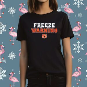 Auburn Football Freeze Warning T-Shirt