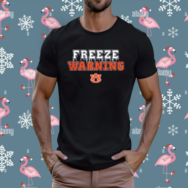 Auburn Football Freeze Warning T-Shirt