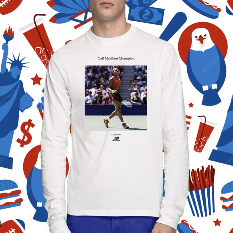 Official Coco Gauff Call Me Coco Champion 2023 T-Shirt