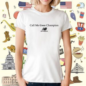 Official Coco Gauff Wearing Call Me Coco Champion 2023 T-Shirt