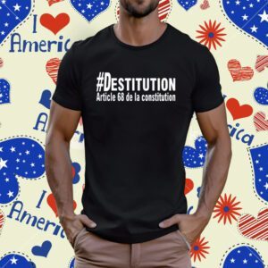 David Van Hemelryck #Destitution Article 68 De La Constitution T-Shirt