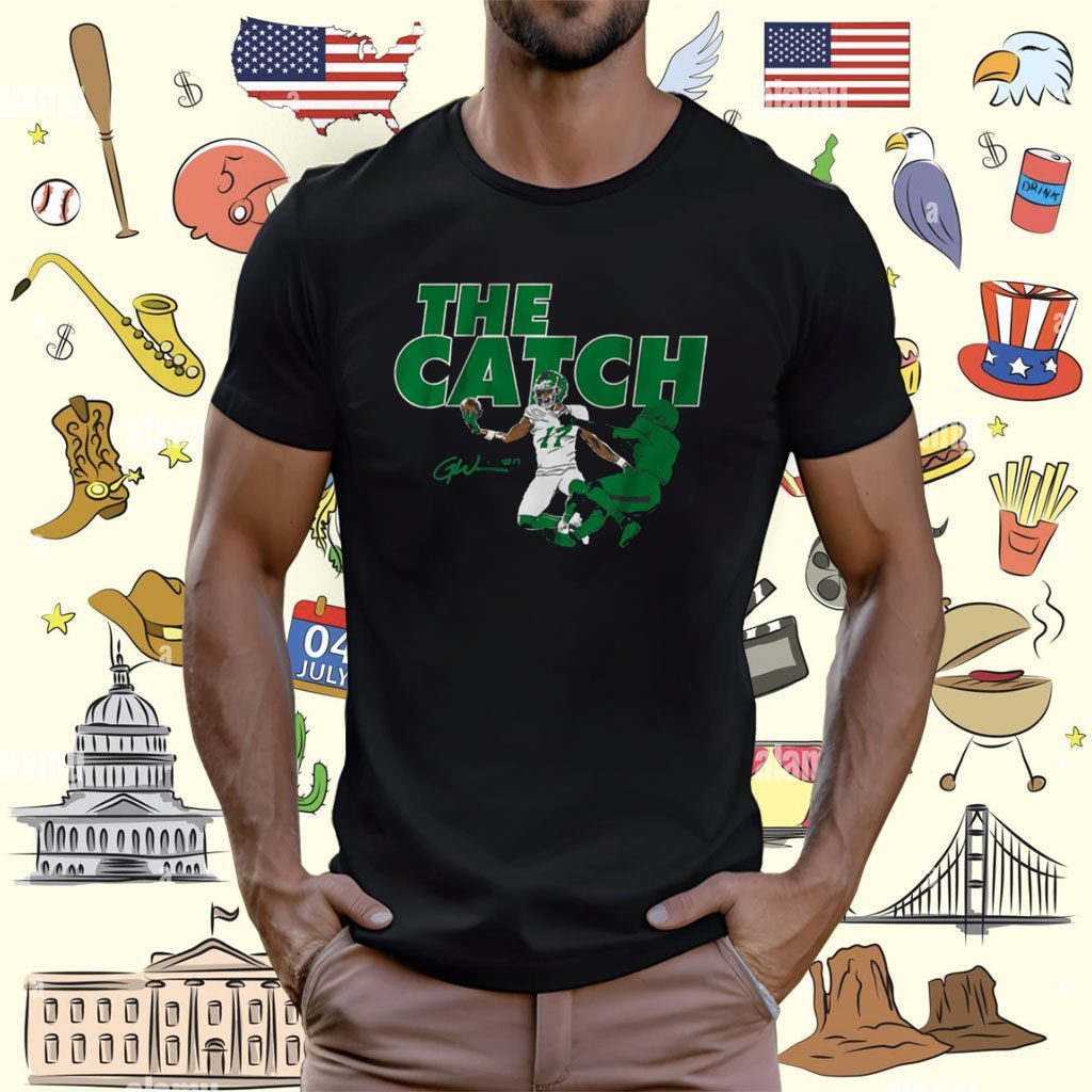 Garrett Wilson The Catch New York T-Shirt - Teeducks