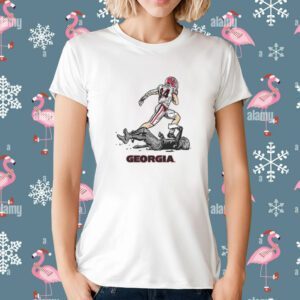 Georgia Football Ladd McConkey Superstar Pose T-Shirt
