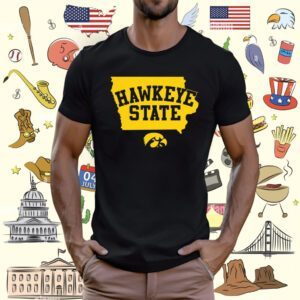 Iowa Football Hawkeye State Iowa T-Shirt