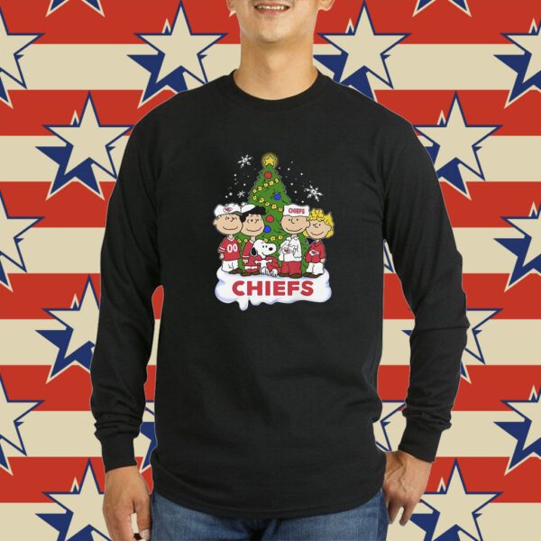 Kansas City Chiefs Snoopy Peanuts Christmas Xmas T-Shirt