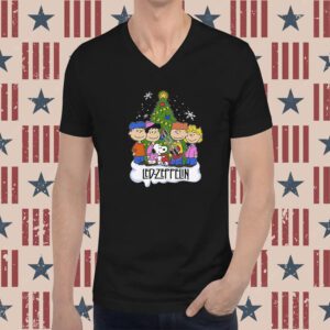 Led Zeppelin Snoopy Peanuts Christmas Gift T-Shirt