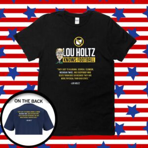 Lou Holtz Knows Football Michigan College Shirt