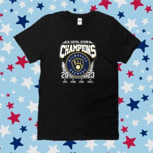 NL Central Divison Champions Milwaukee Brewers 2011 2018 2021 2023 Shirt