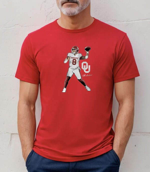 Oklahoma Football Dillon Gabriel Superstar Pose T-Shirt