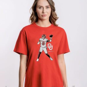 Oklahoma Football Dillon Gabriel Superstar Pose T-Shirt
