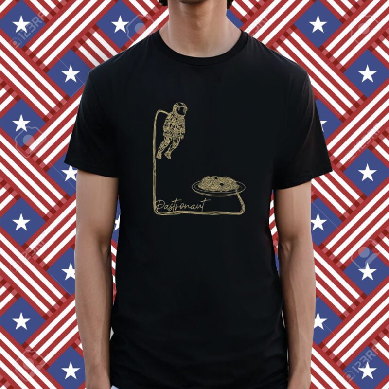 Pastronaut An Astronaut Spaghetti Pasta Tee Shirt