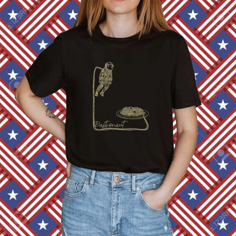 Pastronaut An Astronaut Spaghetti Pasta Tee Shirt