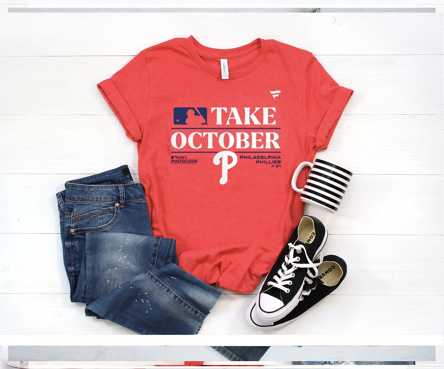 Phillies Red Take October 2023 T-Shirt - Teeducks
