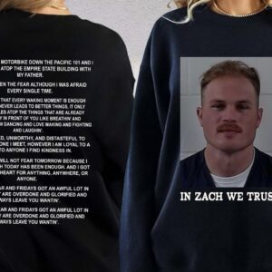 Official In Zach We Trust Zach Bryan Mugshot Shirts